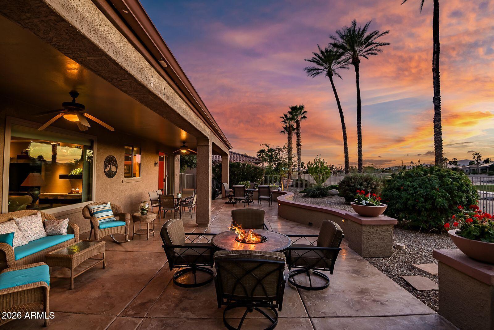 19848 North Rawhide Way Surprise, AZ 85387 - Photo 41 of 61 a view of a patio with swimming pool table and chairs