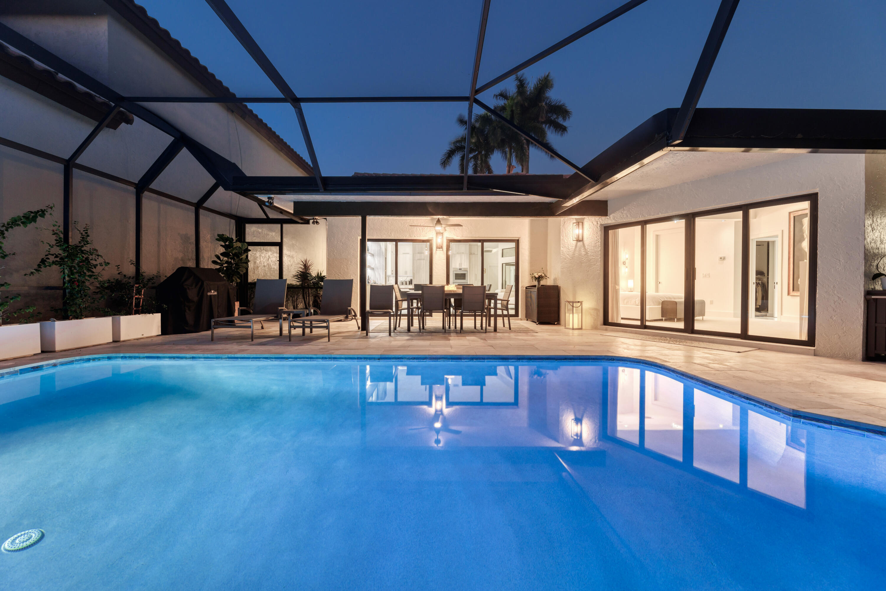 22643 Esplanada Circle Boca Raton, FL 33433 - Photo 32 of 41 Pool at twilight