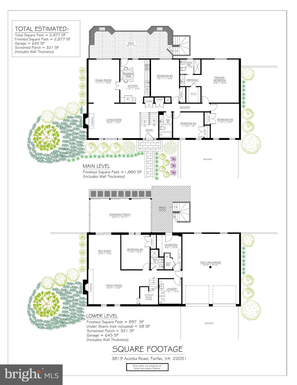 3819 Acosta Road Fairfax, VA 22031 - Photo 74 of 74 Floor Plans - Square Footage