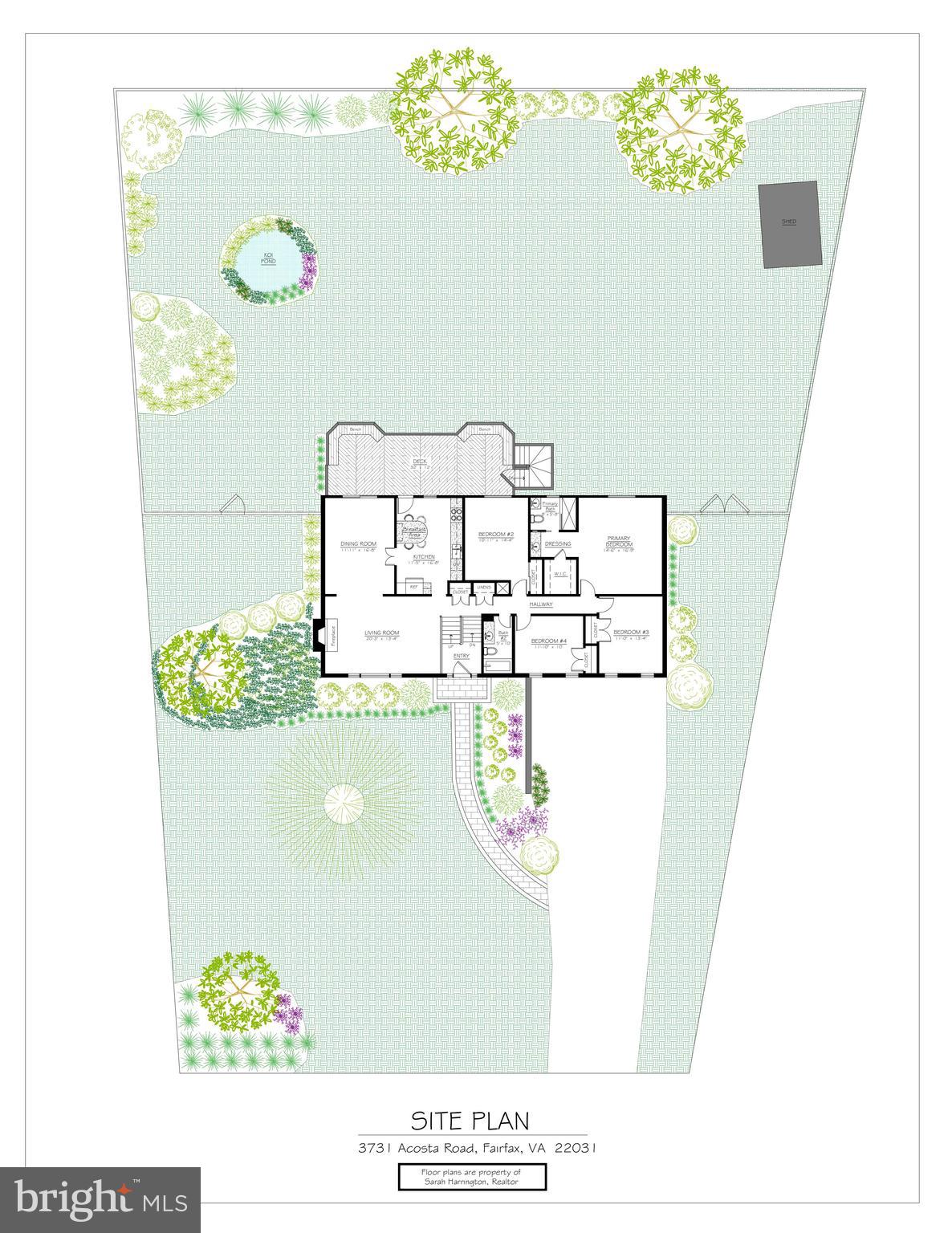 3819 Acosta Road Fairfax, VA 22031 - Photo 71 of 74 Site Plan