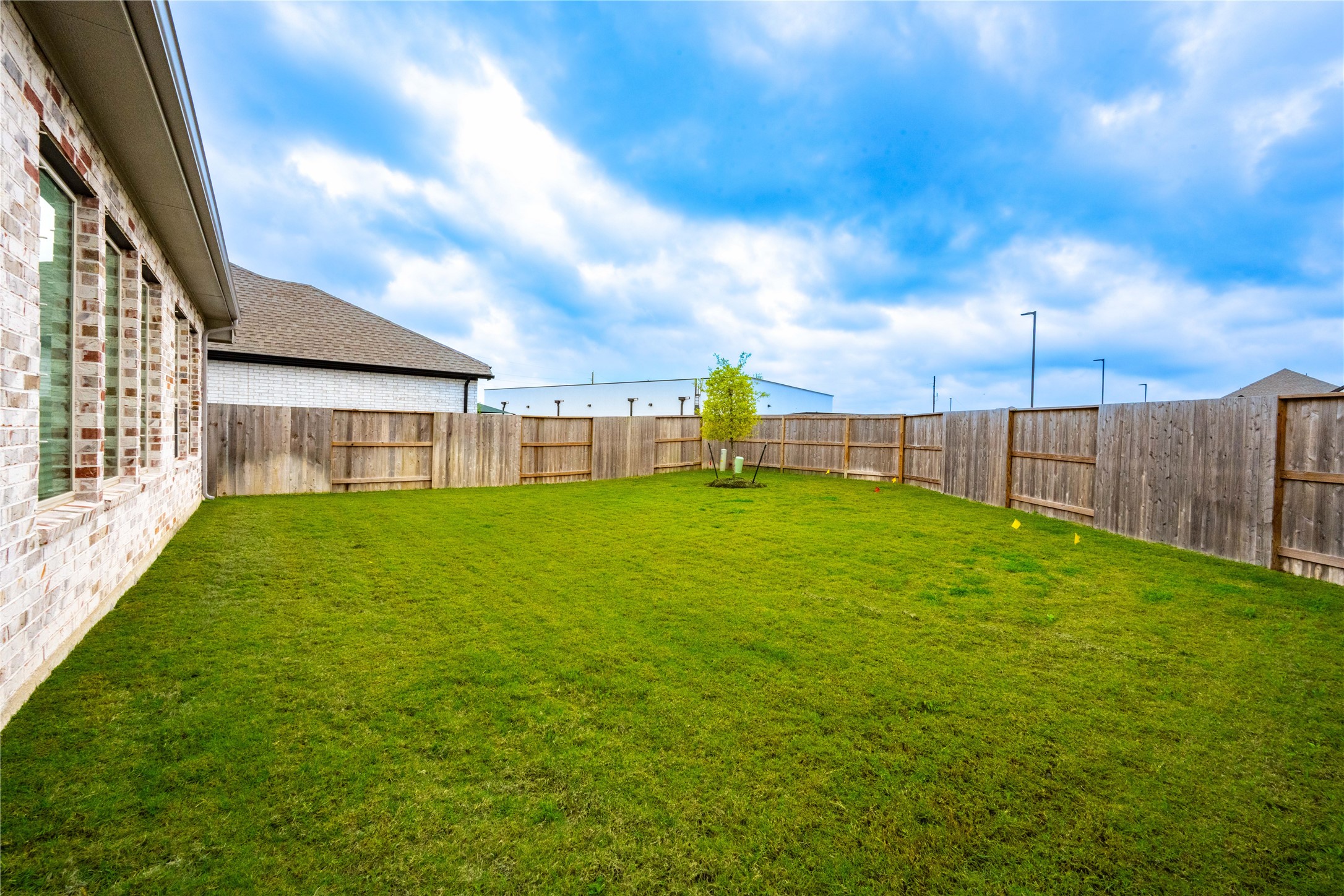 9026 Red Wolf Place Manvel, TX 77578 - Photo 16 of 17 a view of a backyard with a garden