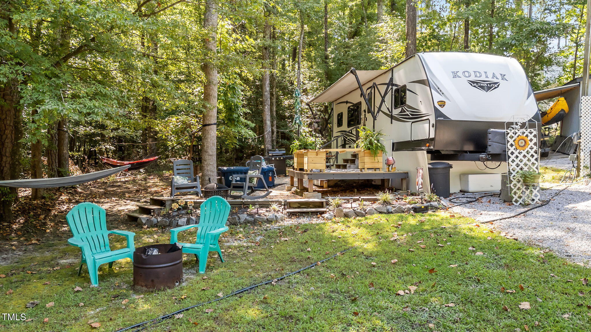 171 Winnebago Loop Louisburg, NC 27549 - Photo 7 of 32 a view of a chairs and table in backyard