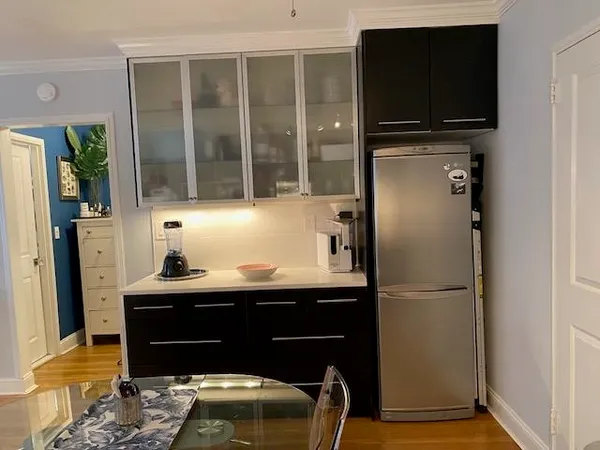 a close view of dining table