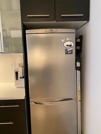 a view of kitchen with a window