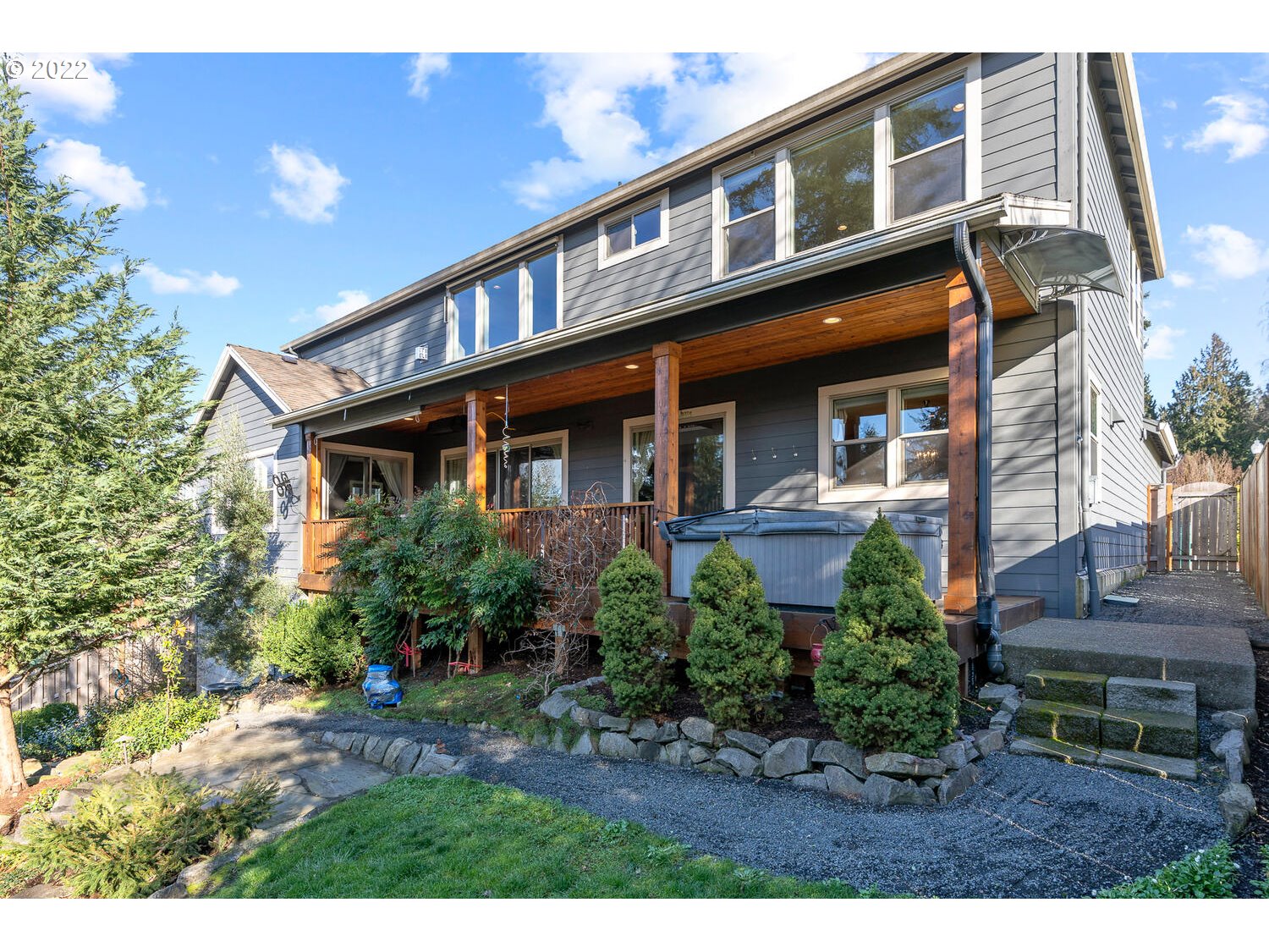 6117 Southwest 67th Place Portland, OR 97223 - Photo 30 of 32 a view of a front of house with a yard
