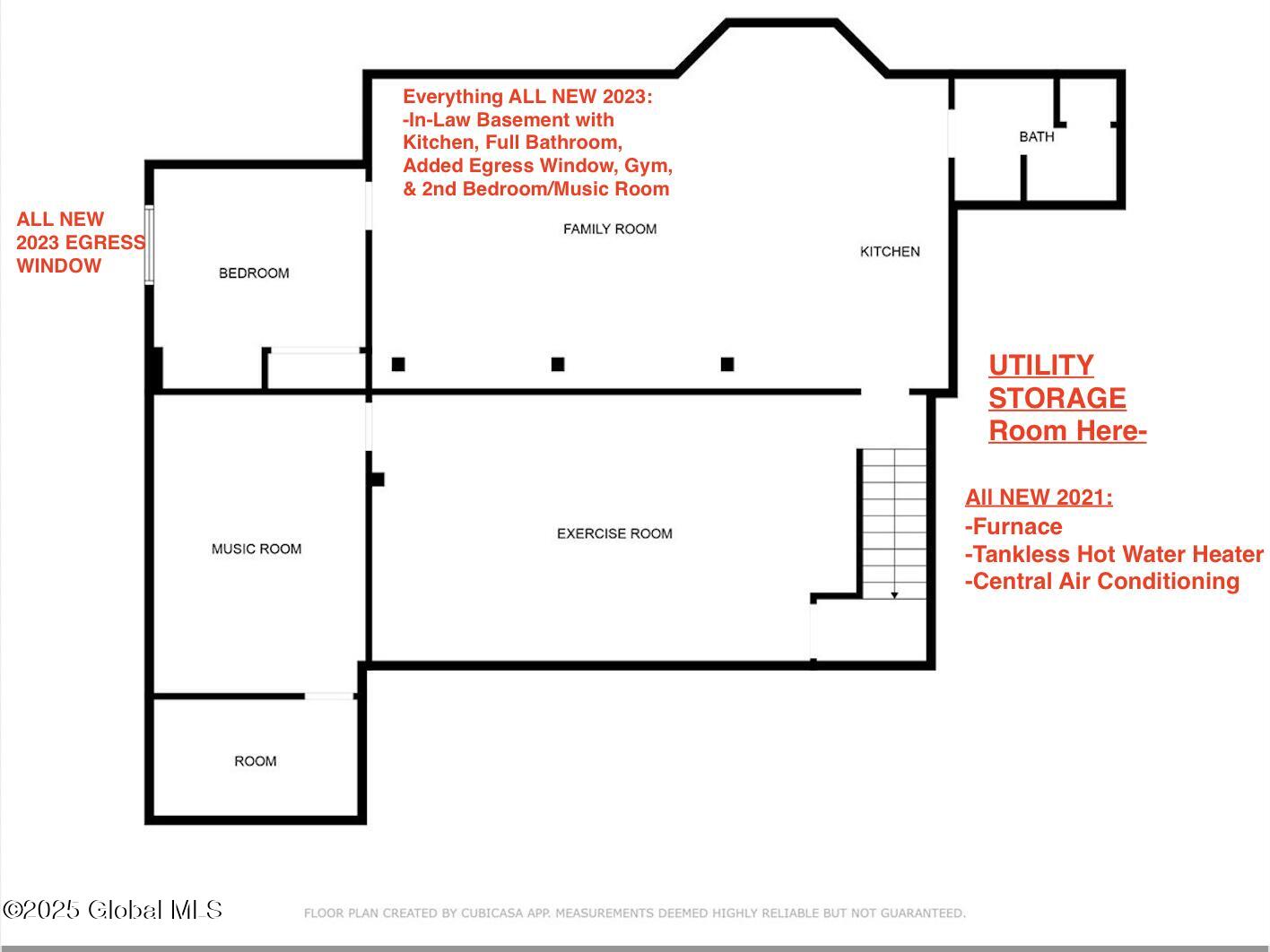 15 Highview Way Halfmoon, NY 12118 - Photo 64 of 64 Floor Plan Basement