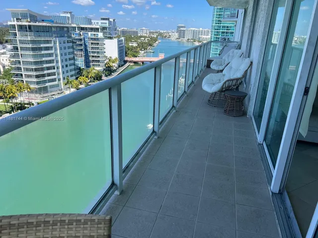 a view of city from balcony