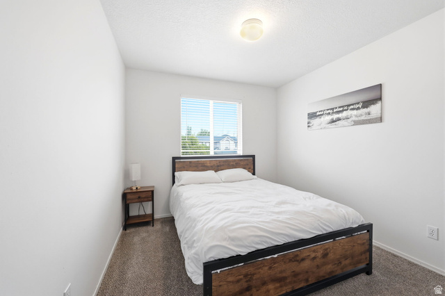 5485 Heather Way Tooele, UT 84074 - Photo 29 of 41 Carpeted room featuring a single window with blinds, a flush-mount ceiling light fixture, and neutral painted walls