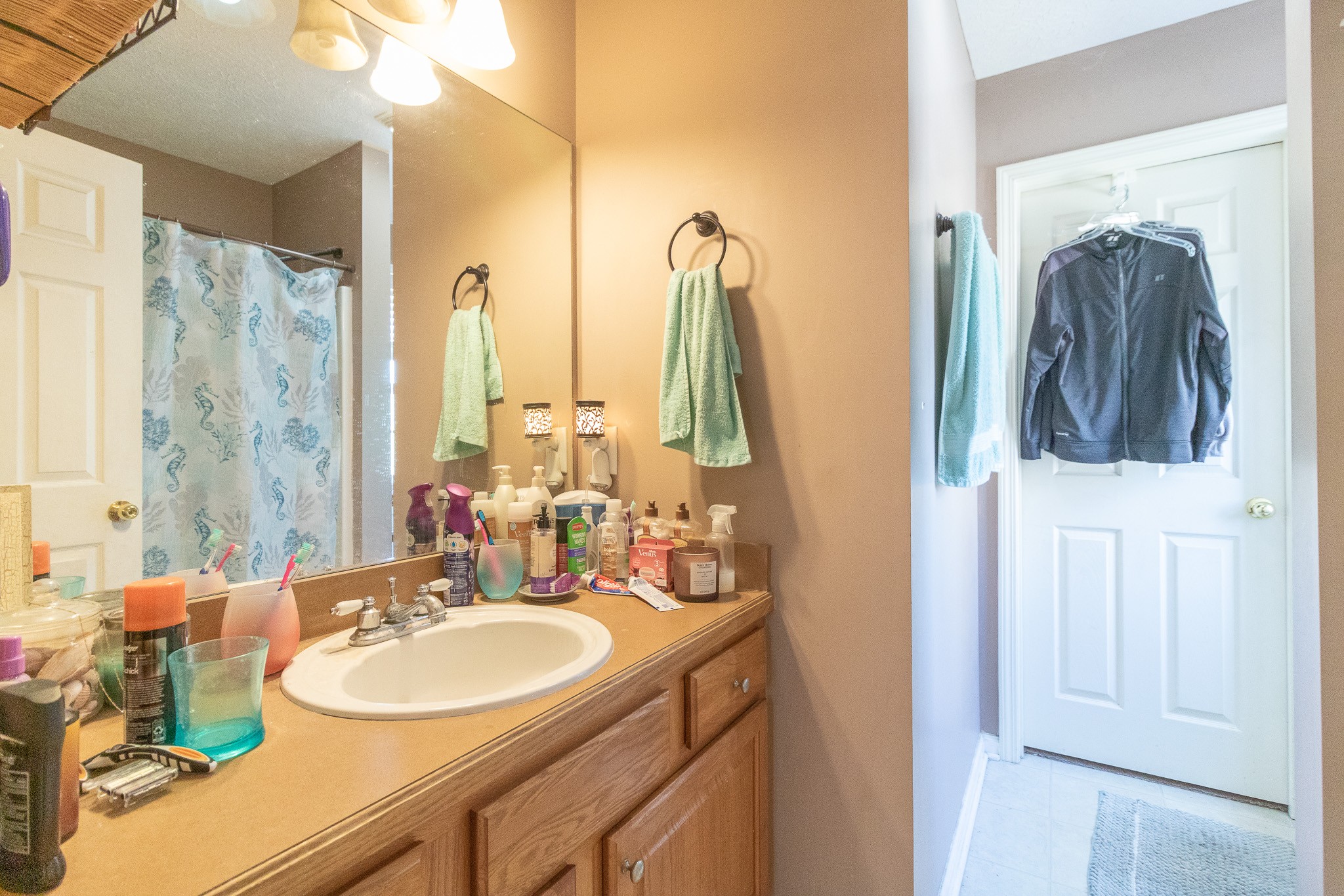 479 Berry Circle Springfield, TN 37172 - Photo 14 of 27 a bathroom with a double vanity sink and a mirror