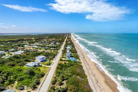a view of a city with ocean view