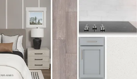 a bathroom with a bathtub sink and mirror