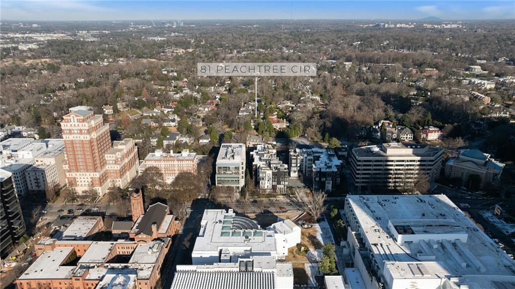 81 Peachtree Circle Northeast Atlanta, GA 30309 - Photo 50 of 54 an aerial view of a city