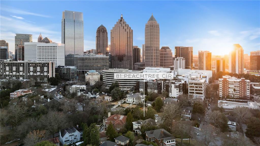 81 Peachtree Circle Northeast Atlanta, GA 30309 - Photo 51 of 54 a view of city and a tall buildings