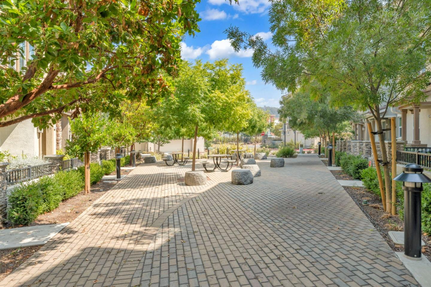103 Cypress Loop Hayward, CA 94544 - Photo 40 of 55 a view of a patio with table and chairs and potted plants