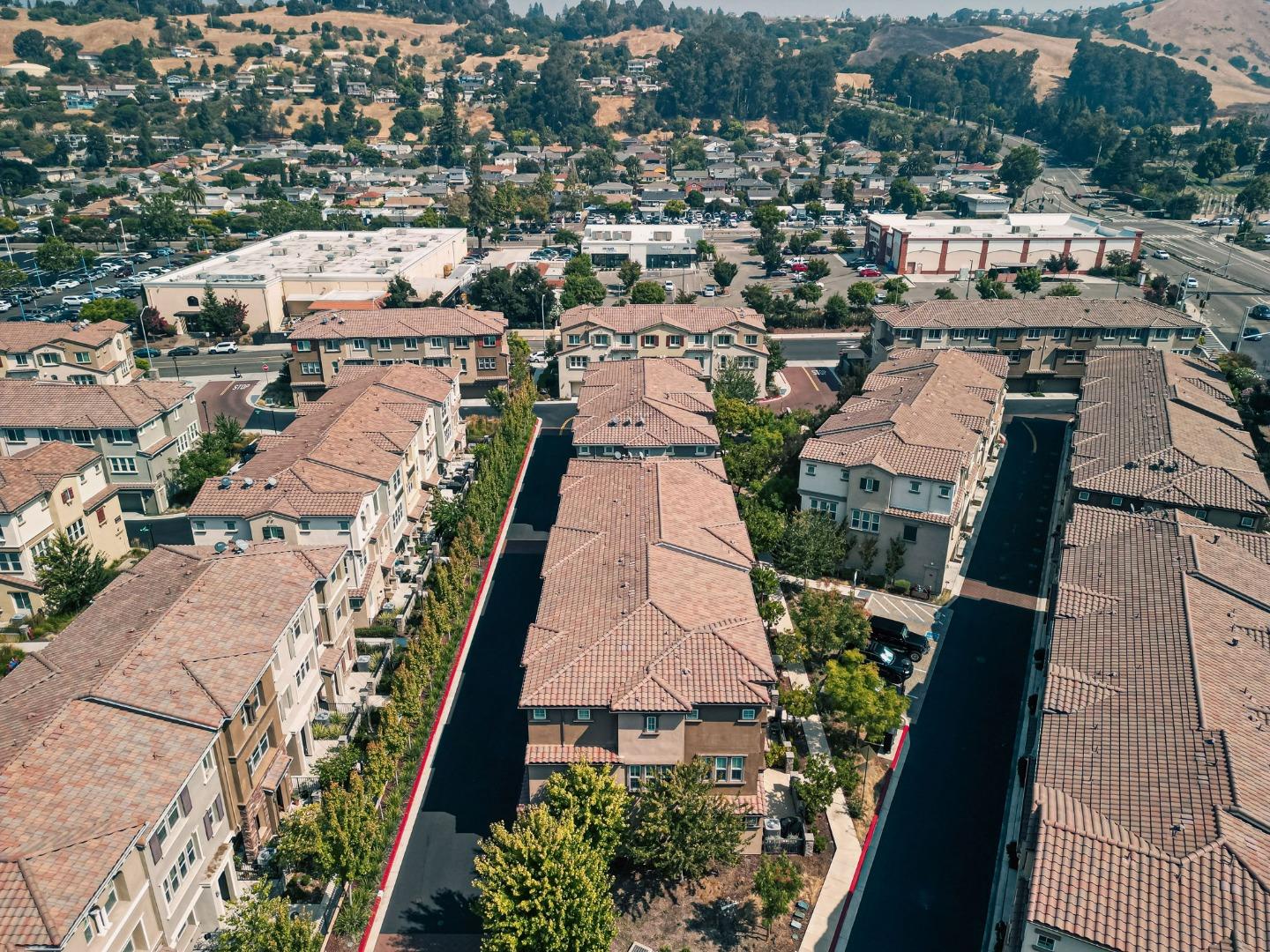 103 Cypress Loop Hayward, CA 94544 - Photo 47 of 55 an aerial view of residential houses with outdoor space