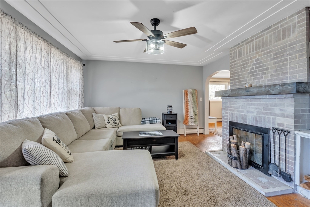 109 North Brookfield Road Barre, MA 01005 - Photo 7 of 42 a living room with furniture and a fireplace