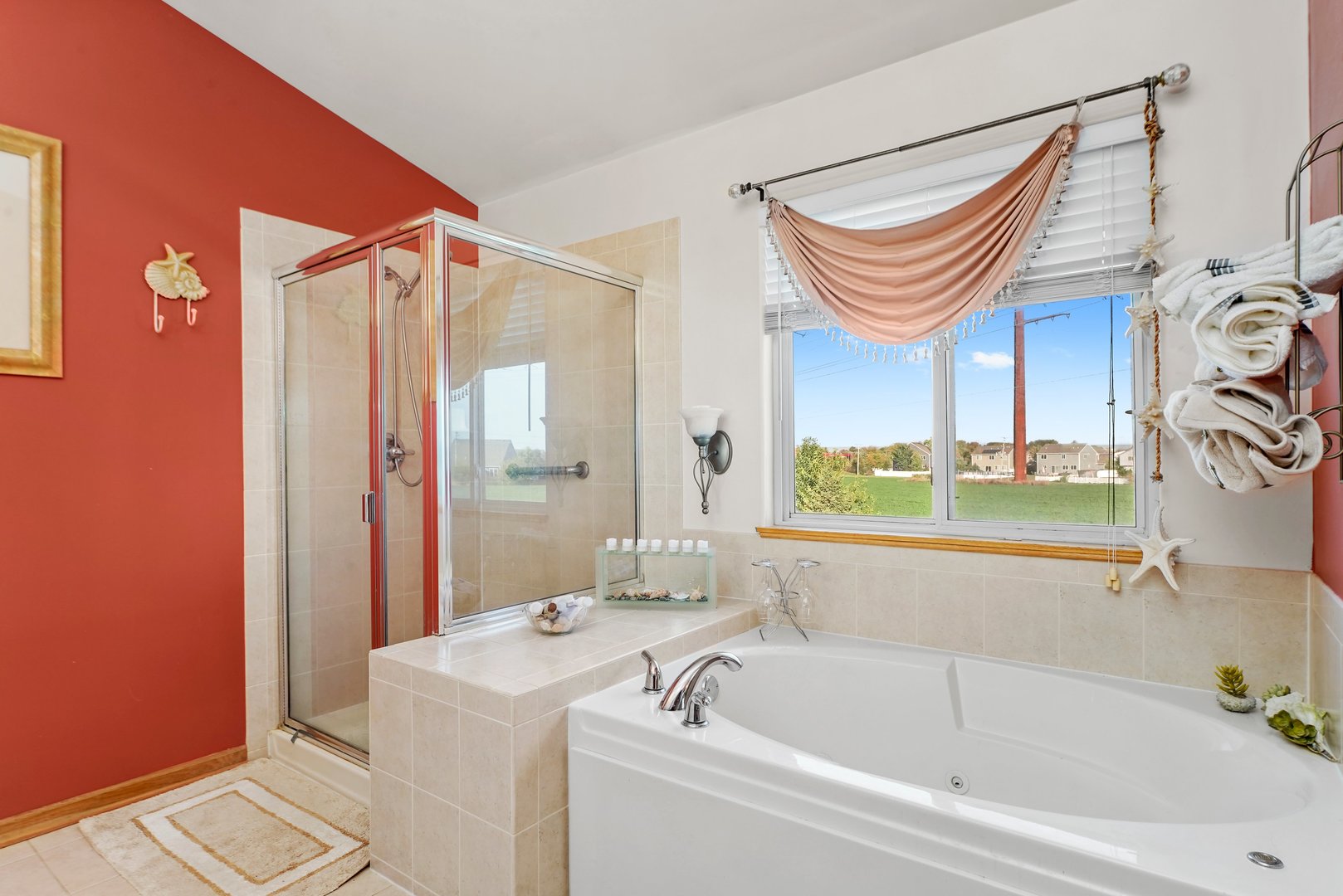 1514 Spring Oaks Drive Joliet, IL 60431 - Photo 15 of 36 a bathroom with a sink a bathtub and a shower
