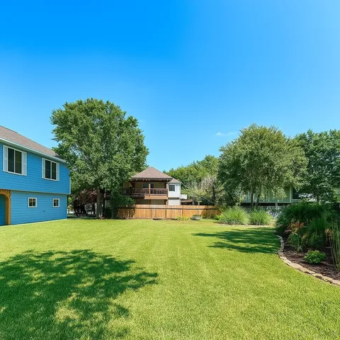 a view of a house with a big yard