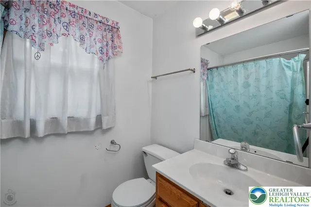 a bathroom with a sink and toilet