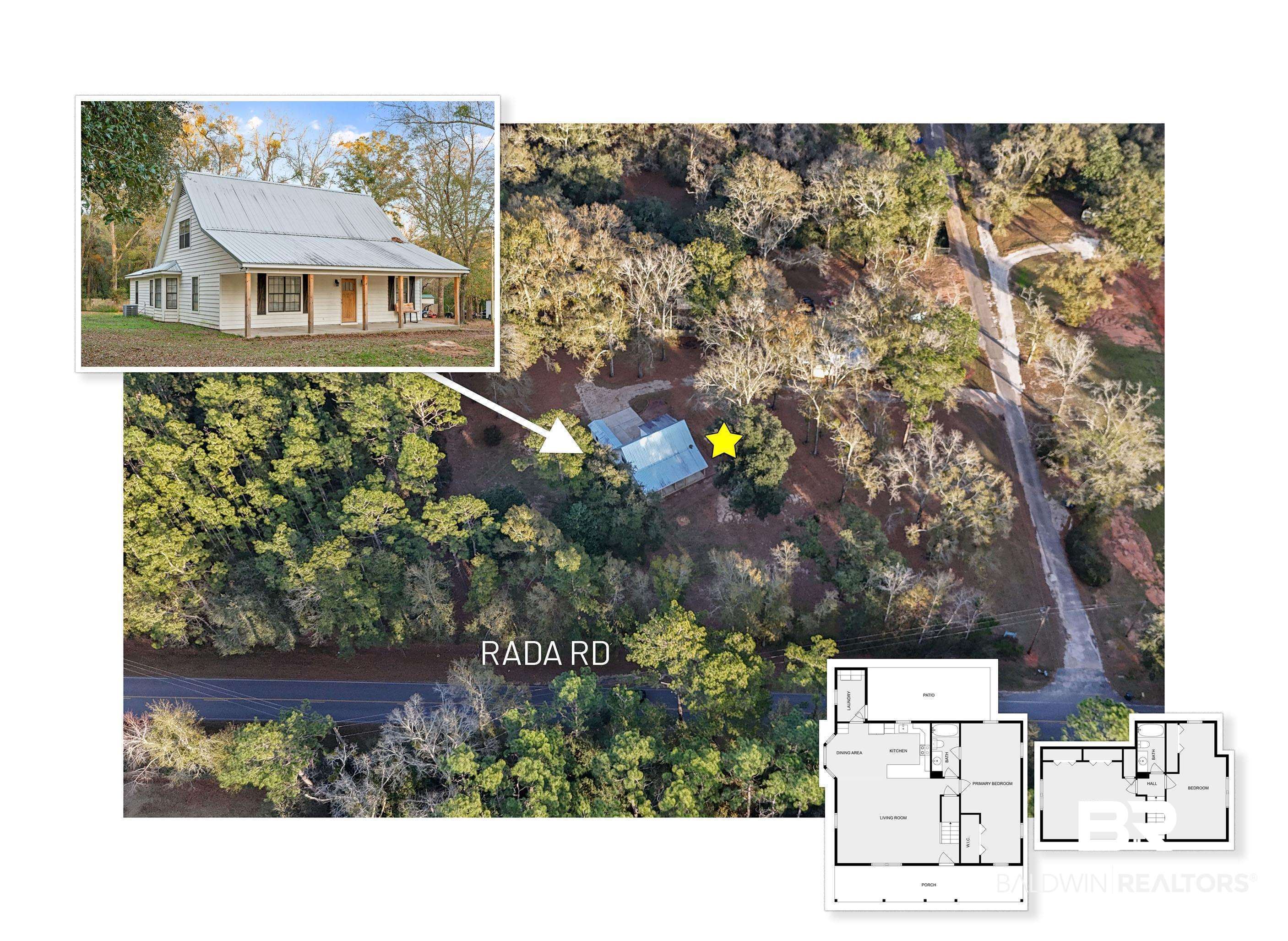 19274 Rada Road Silverhill, AL 36576 - Photo 1 of 18 Birds eye view of property