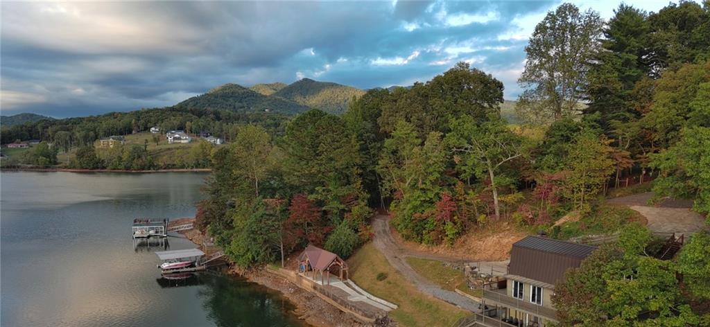 Lot 3 Lake Breeze Acres Other-north Carolina Nc 28904 Hayesville, NC 28904 - Photo 24 of 25 an aerial view of a house with a yard and lake view