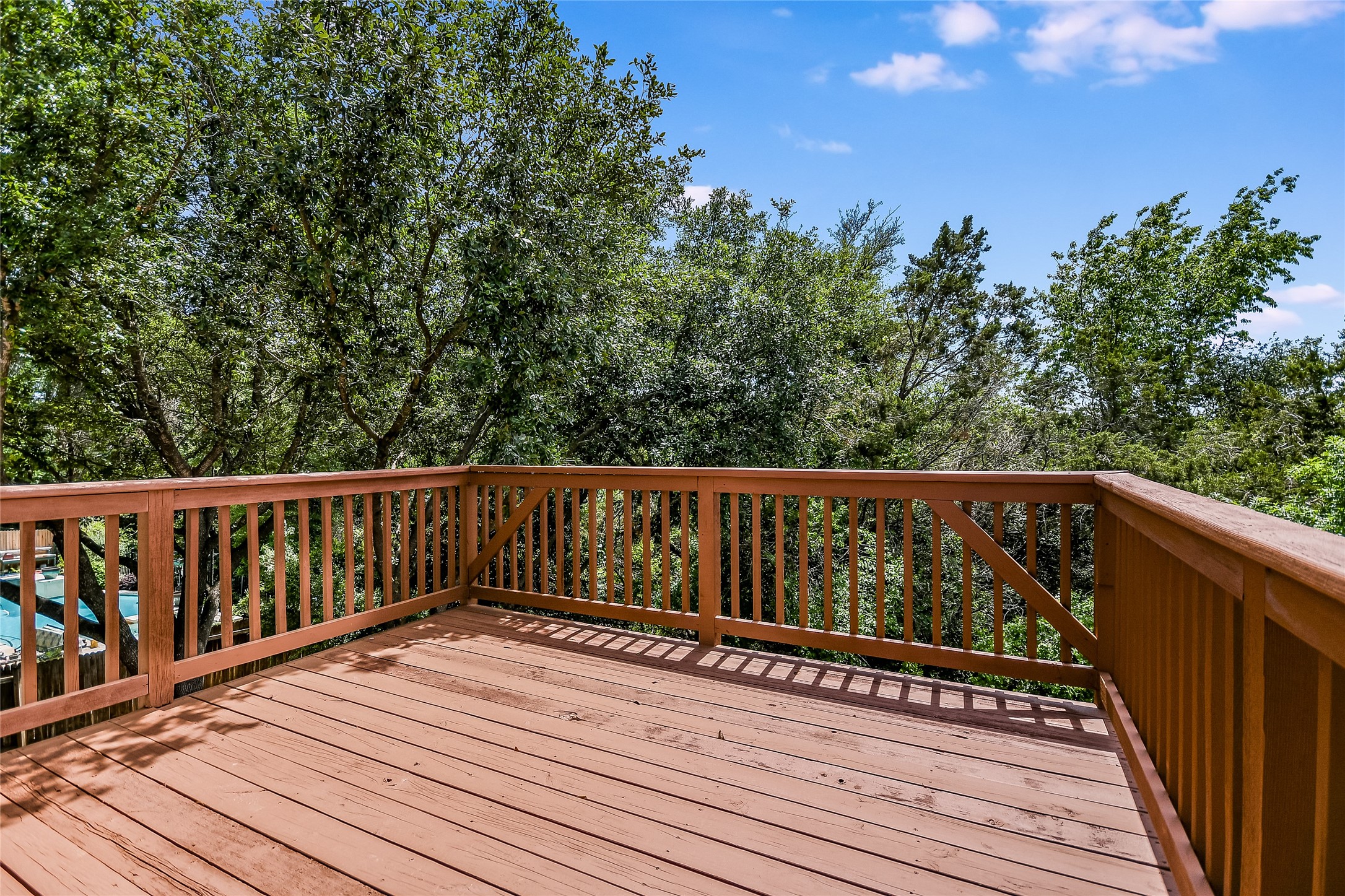 12935 Brigham Drive Austin, TX 78732 - Photo 20 of 35 Panoramic Views of the Headlands Nature Trail from Upstairs Primary Bedroom Deck.