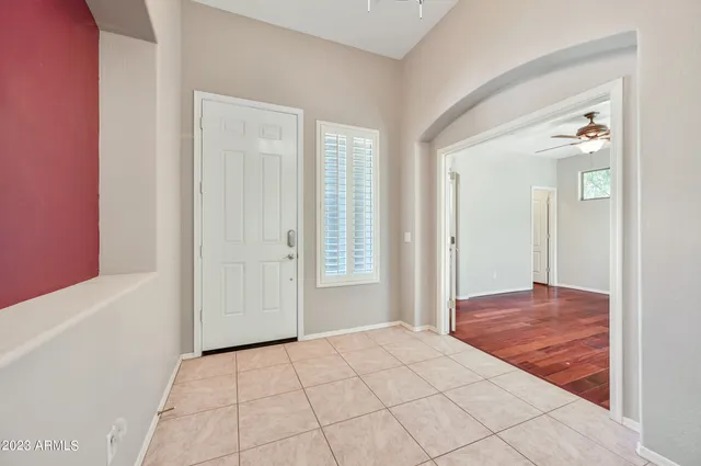 a view of an empty room