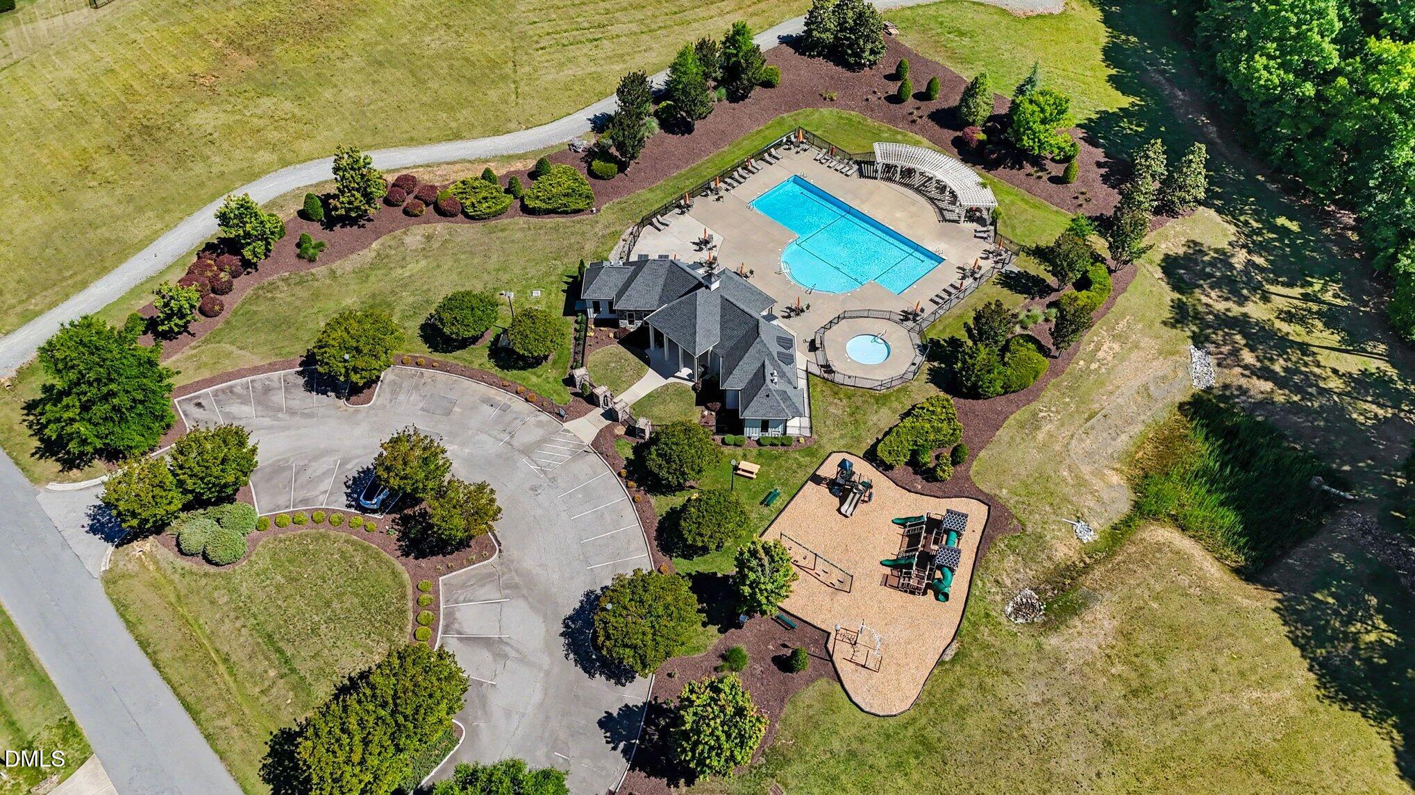 4000 Banks Stone Drive Raleigh, NC 27603 - Photo 53 of 60 an aerial view of a house with a swimming pool