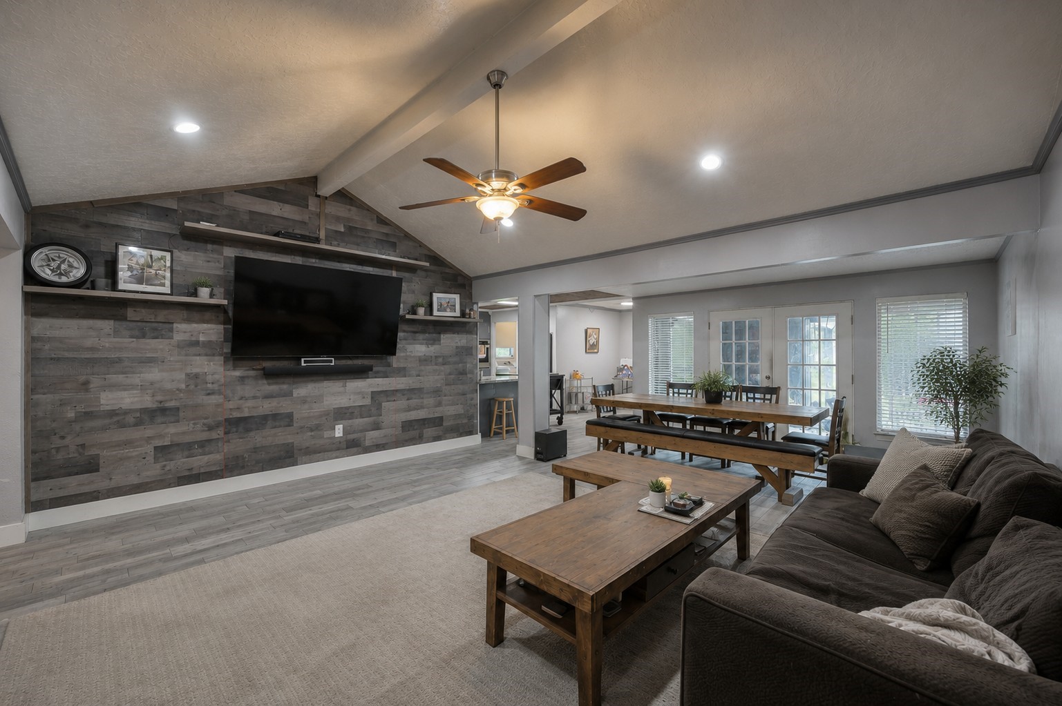 25410 Pepper Ridge Lane Spring, TX 77373 - Photo 5 of 28 Large living space. Additional square footage was added where you see the dining table.
