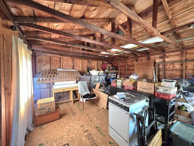 a view of a storage room