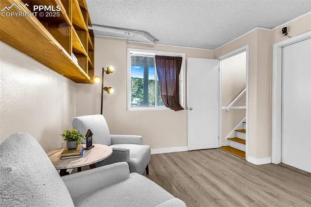 a view of city from a balcony