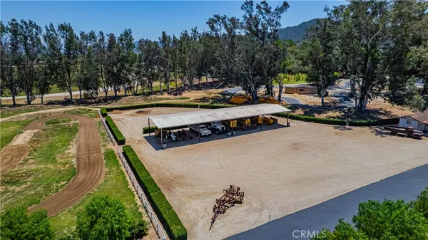 an aerial view of a football ground