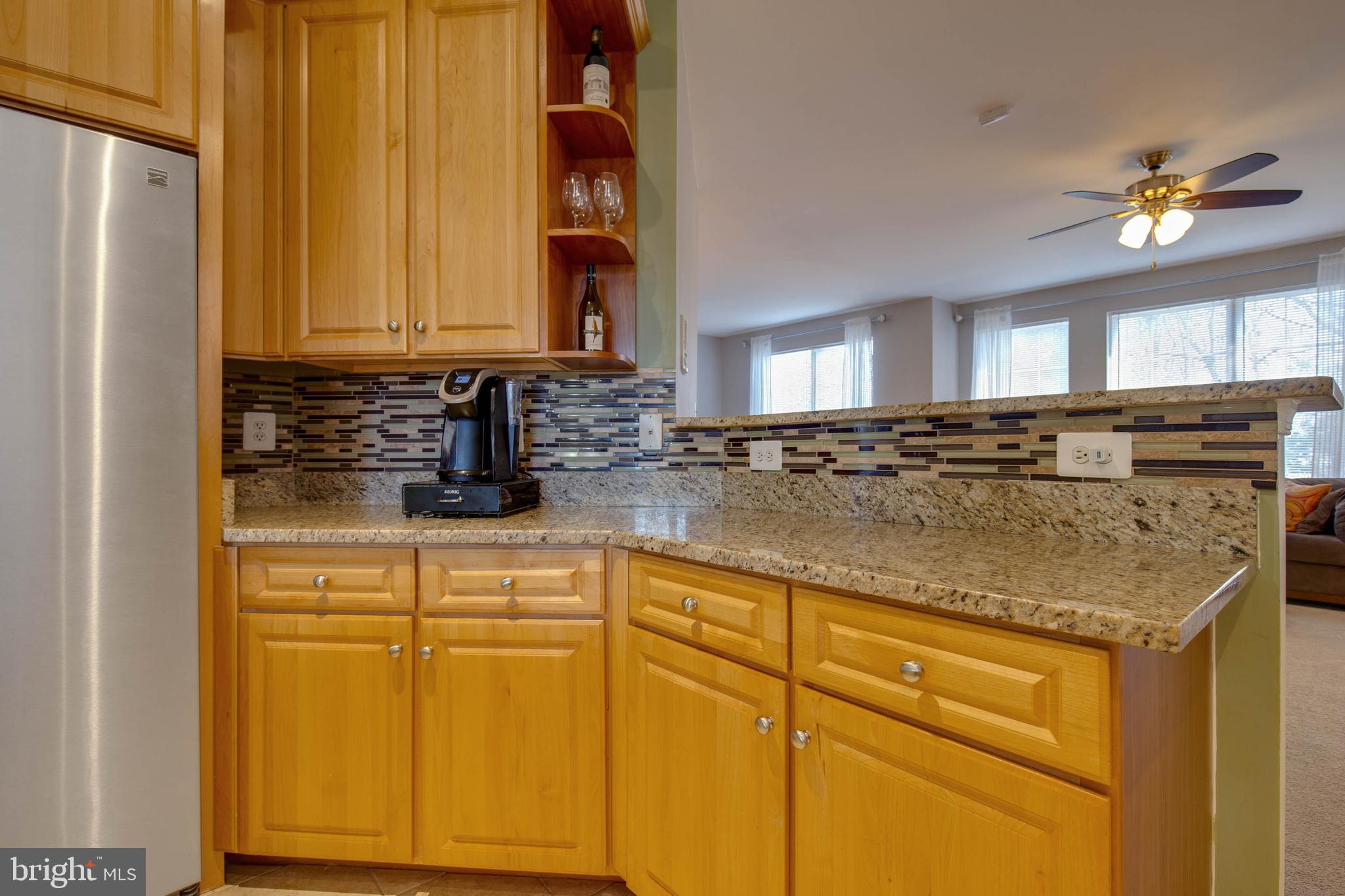 8371 Tillett Loop Manassas, VA 20110 - Photo 12 of 35 Granite Counter Tops and Mosaic Backsplash