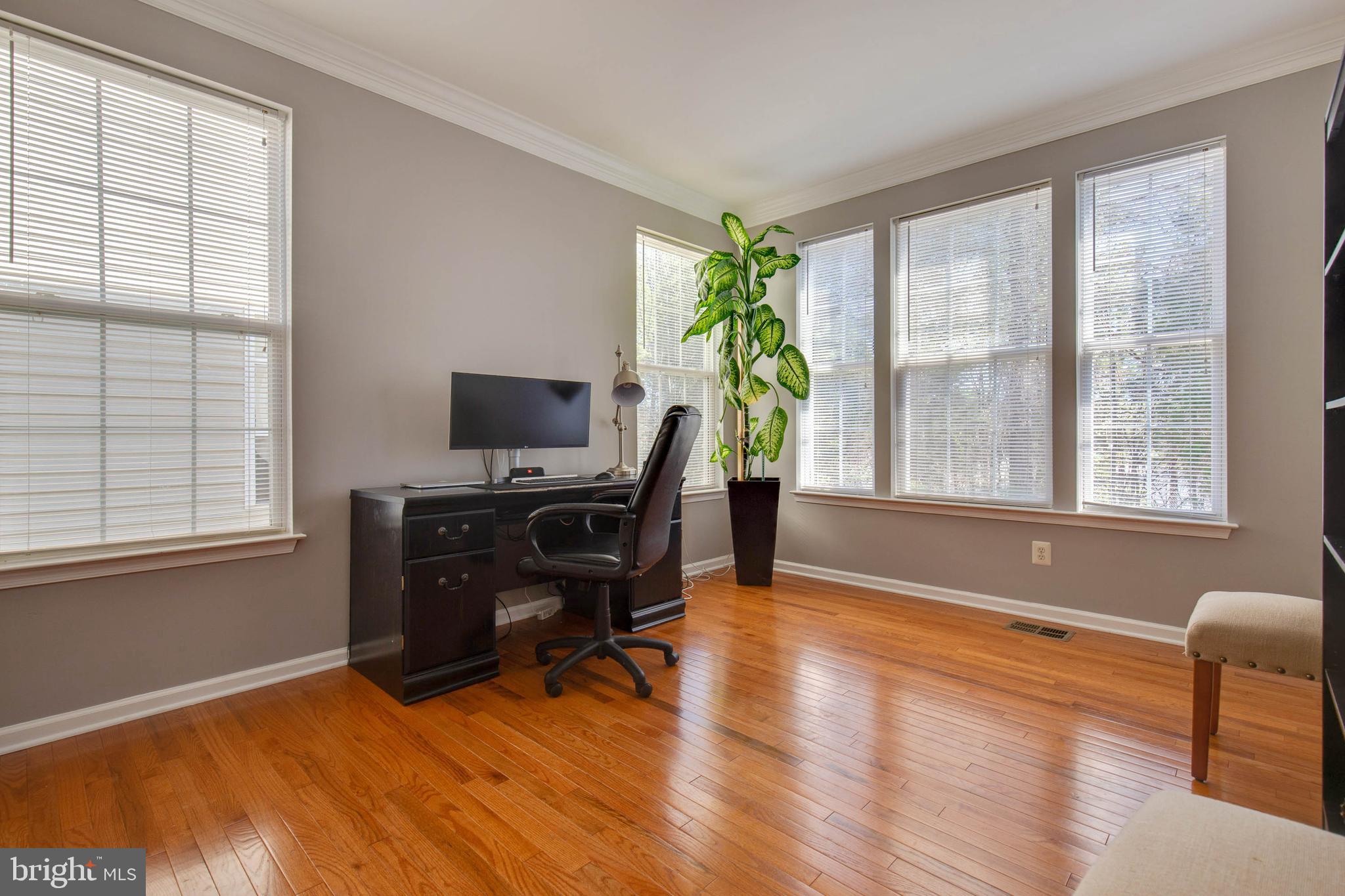 8371 Tillett Loop Manassas, VA 20110 - Photo 18 of 35 Office with Windows Overlooking Private Back Yard