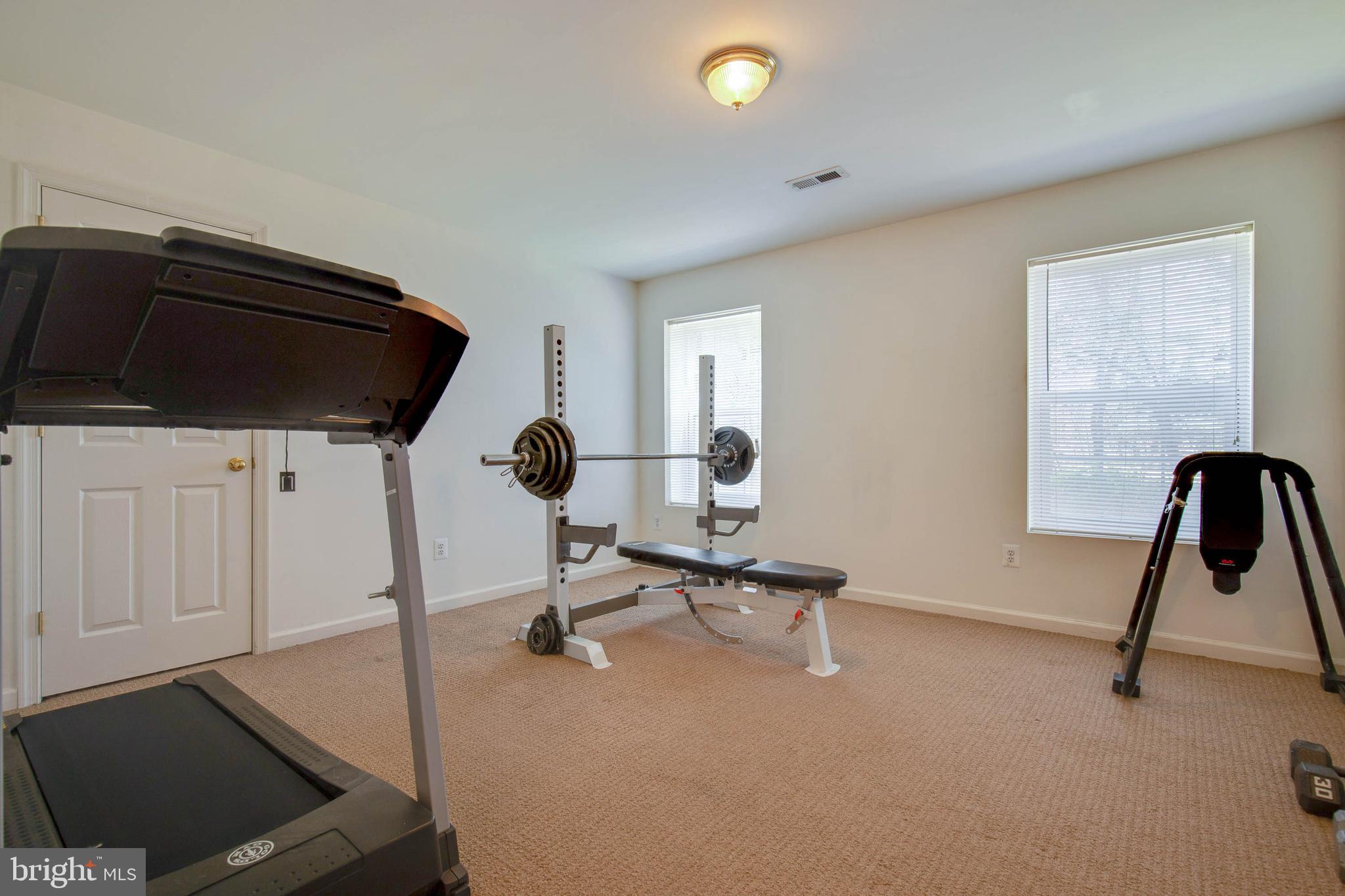 8371 Tillett Loop Manassas, VA 20110 - Photo 35 of 35 Basement 5th Bedroom (Used as Exercise Room)
