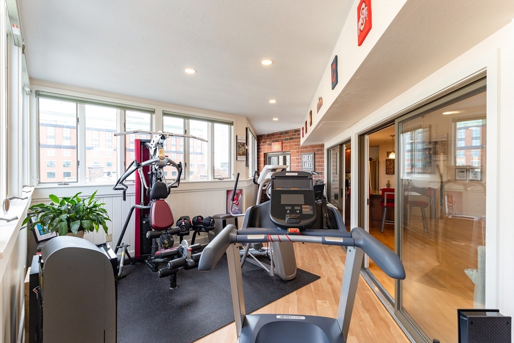 44 Elm Street, Unit 501 Worcester, MA 01609 - Photo 11 of 32 a view of a room with gym equipment