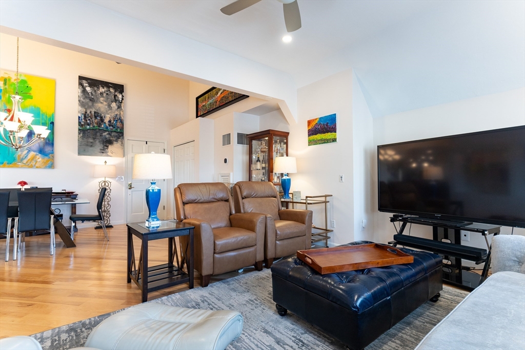 44 Elm Street, Unit 501 Worcester, MA 01609 - Photo 9 of 32 a living room with furniture and a flat screen tv