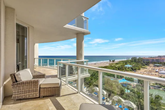 a view of outdoor space with palm trees