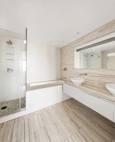 a bathroom with a sink and a bathtub
