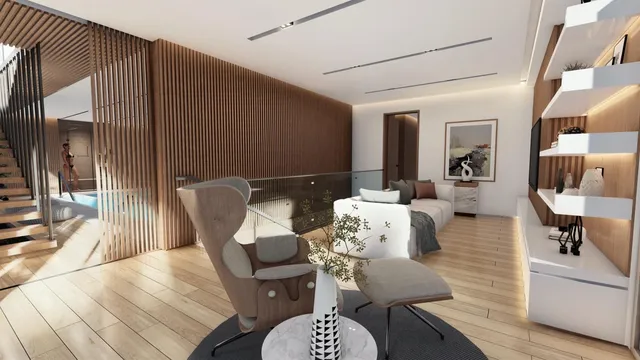 a bed room with bed and a large window