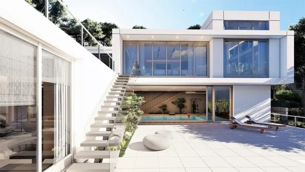 a view of parking area