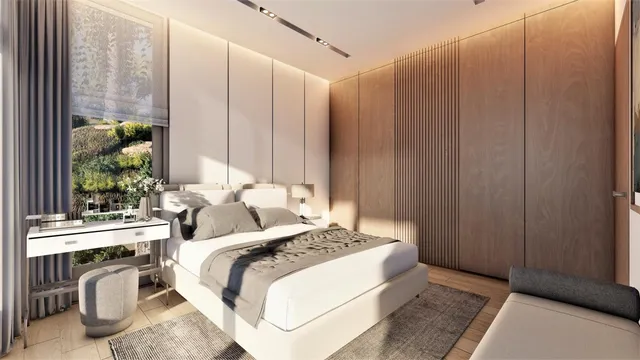 a bathroom with a double vanity sink mirror and shower