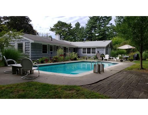 12 Parlee Road Chelmsford, MA 01824 - Photo 29 of 31 a black and white photo of a house and a garden