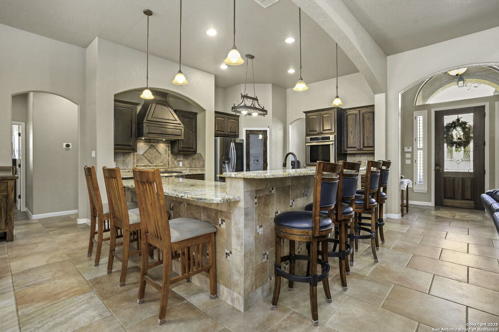 133 Copper Ridge Drive La Vernia, TX 78121 - Photo 17 of 35 a view of a dining room with furniture