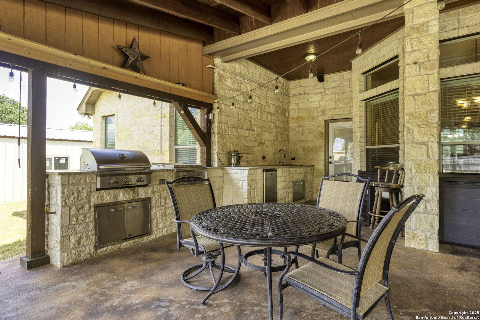 133 Copper Ridge Drive La Vernia, TX 78121 - Photo 6 of 35 a view of a dining room with furniture window and outside view
