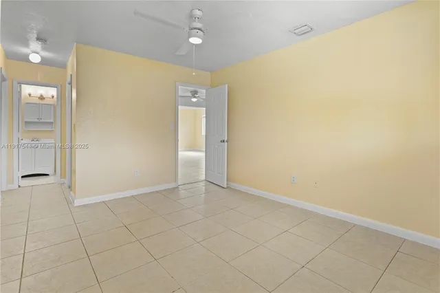 a view of an empty room