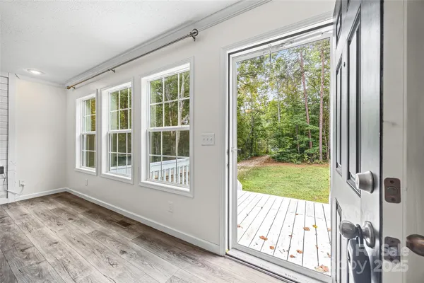 a view of an front door