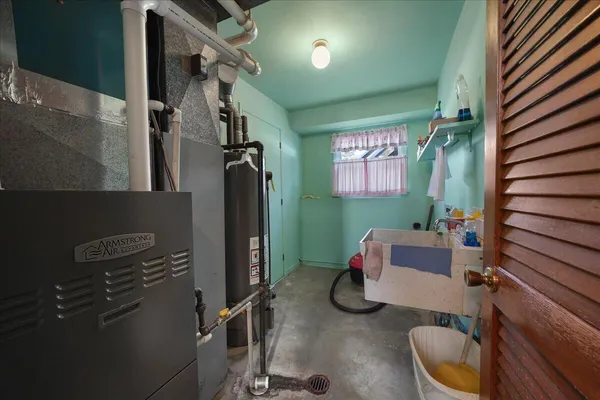 a view of a street with a tree