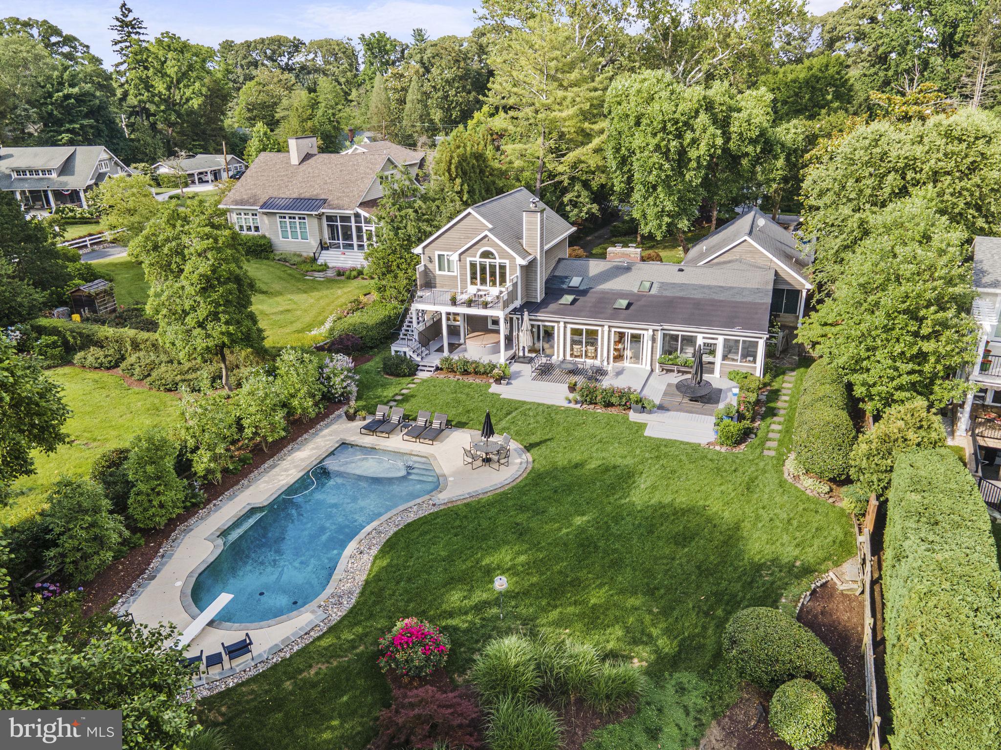 210 Old County Road Severna Park, MD 21146 - Photo 1 of 49 Mature landscaping with swimming pool