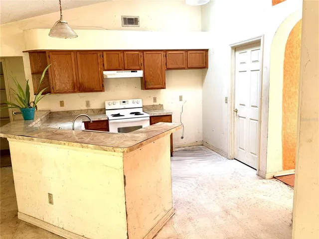 a view of a livingroom with a window